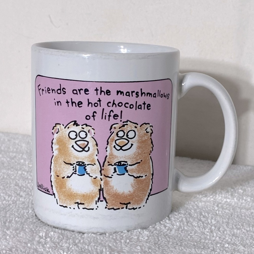 5/$25 Vintage Hallmark Shoebox Greetings Friends Are Marshmallows Mug